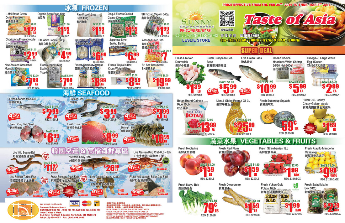 flyer sunny supermarket flyer apr 22 28 canada flyers coupons deals super market flyers